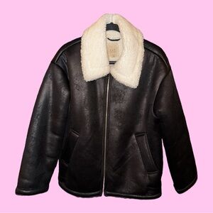 Chelsea & Violet Sherpa Lined Faux Suede Jacket